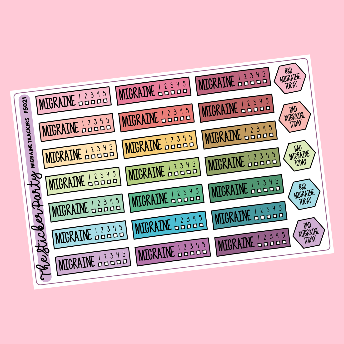 Migraine Tracker Migraine Stickers