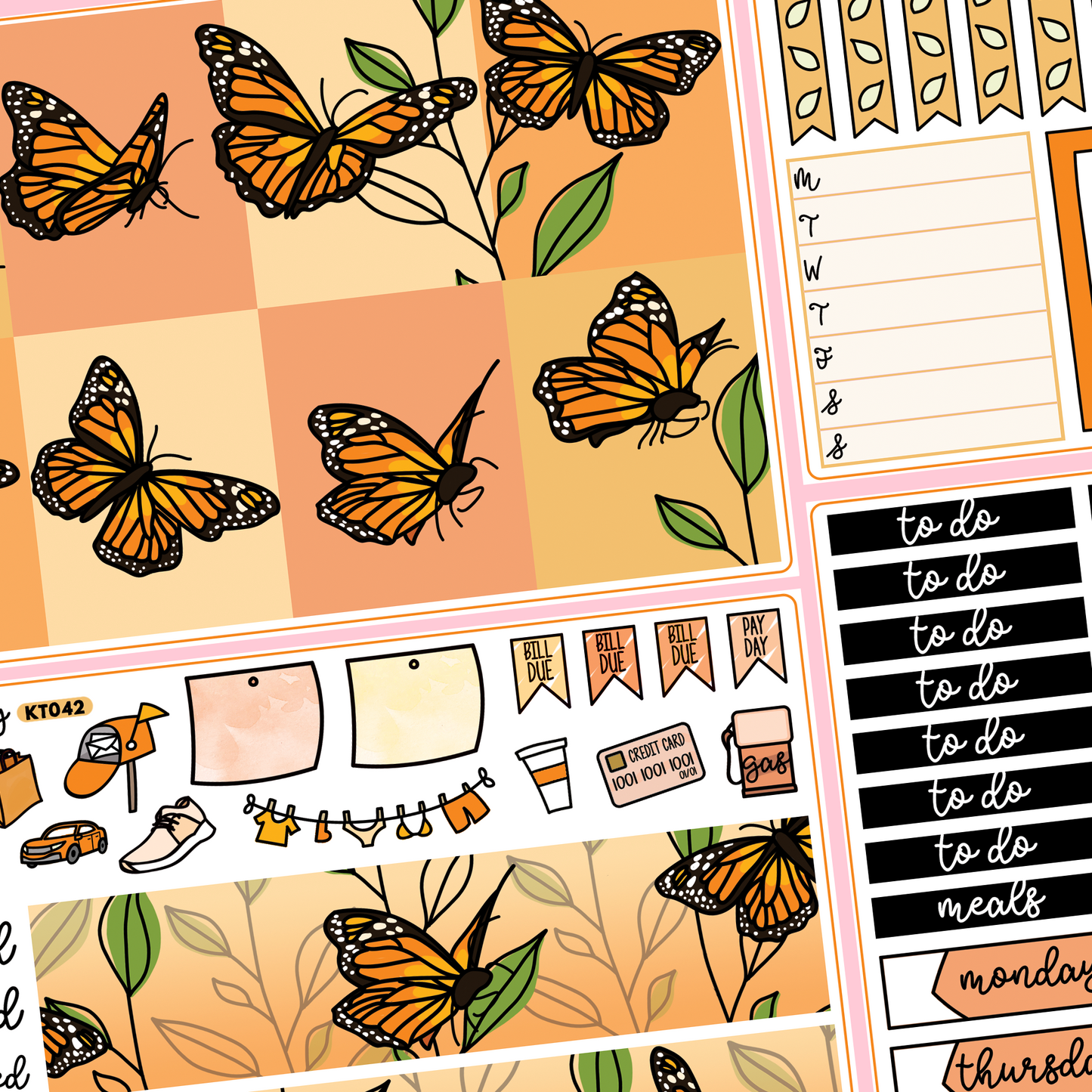 Monarch Butterfly Kit in Standard Vertical Sizing