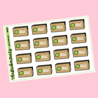 H*llo Fresh Planner Stickers Meal Delivery Planner Stickers