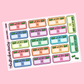 Work Hours/Shift Tracker Planner Stickers