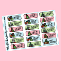 Christmas Countdown Planner Stickers