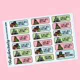 Christmas Countdown Planner Stickers