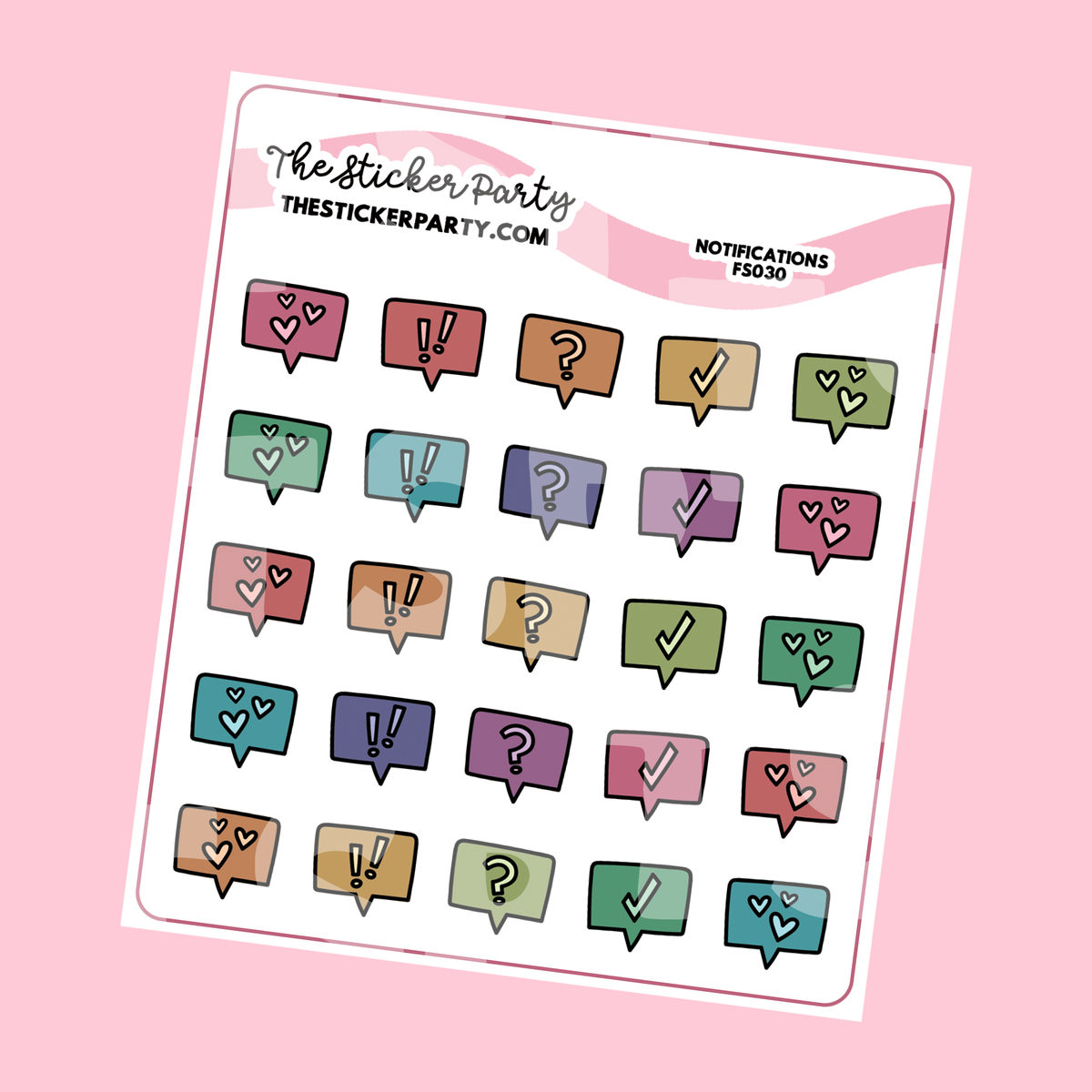 Notifications Planner Stickers – The Sticker Party