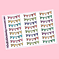 Bunting Banner Planner Stickers