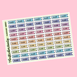 Class Flags Planner Stickers
