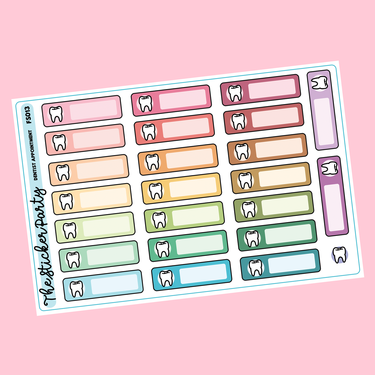 Dentist Appointment Planner Stickers