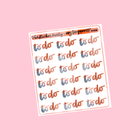 Amy Tangerine Collab "To Do" Planner Stickers