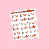 Amy Tangerine Collab "To Do" Planner Stickers