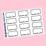 Whiteboard Planner Stickers