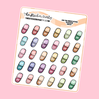 AM/PM Medication Tracker Planner Stickers