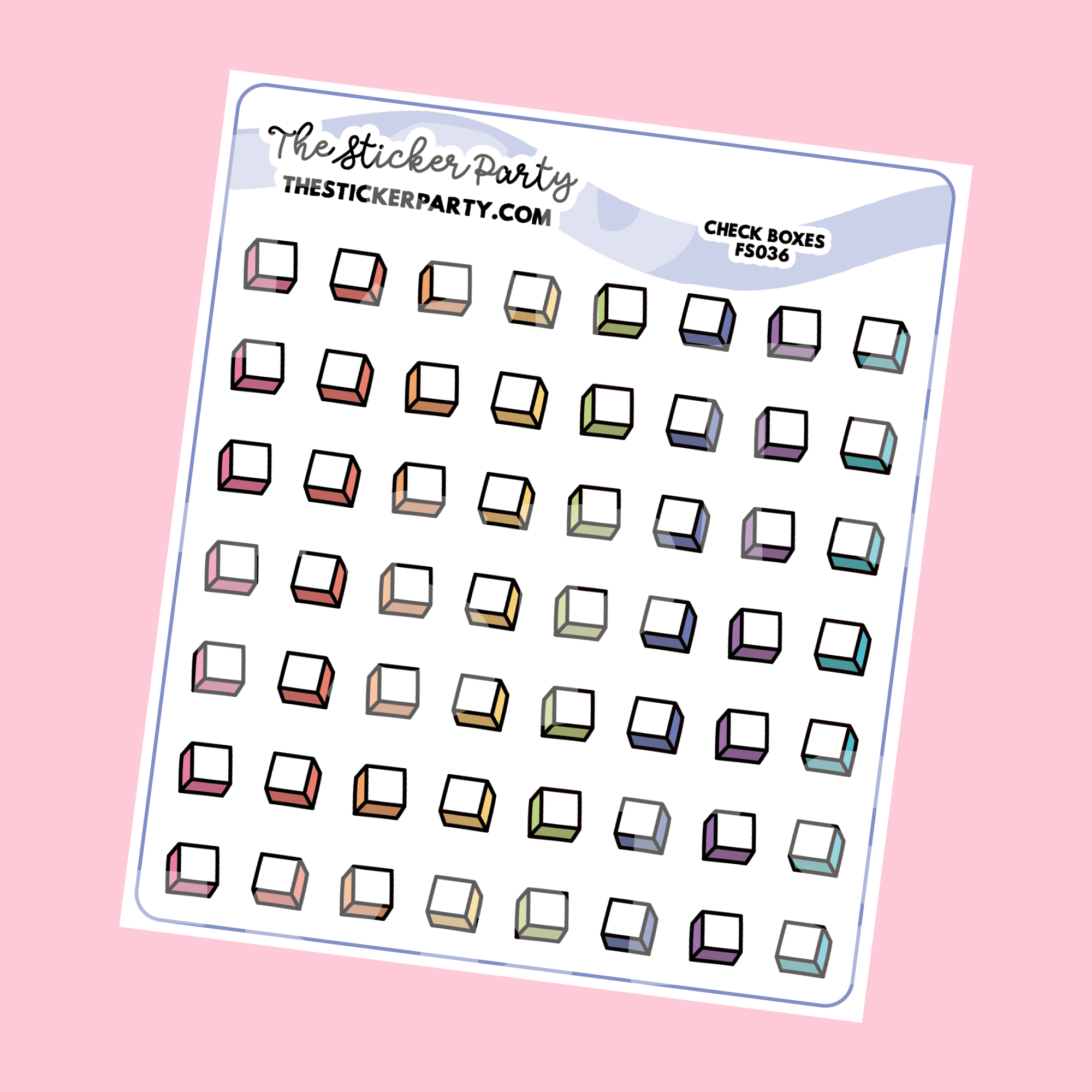 Small Check Boxes Planner Stickers – The Sticker Party