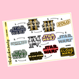 Galaxy Wars Planner Stickers Galaxy Wars Movies Chronological Order