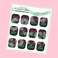 A*ple Watch Planner Stickers Closed My Rings Planner Stickers