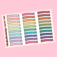 Blank Rainbow Flags Planner Stickers