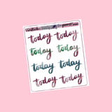 Amy Tangerine Collab "Today" Planner Stickers