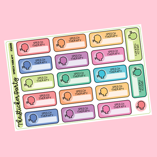 Speech Therapy Appointment Speech Therapy Stickers