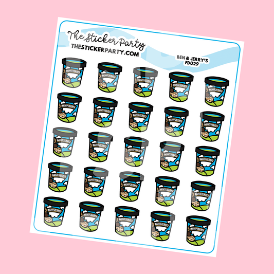 B&J's Ice Cream Planner Stickers