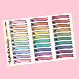Car Flag Planner Stickers Car Planner Stickers