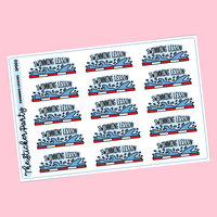 Swimming Lesson Planner Stickers