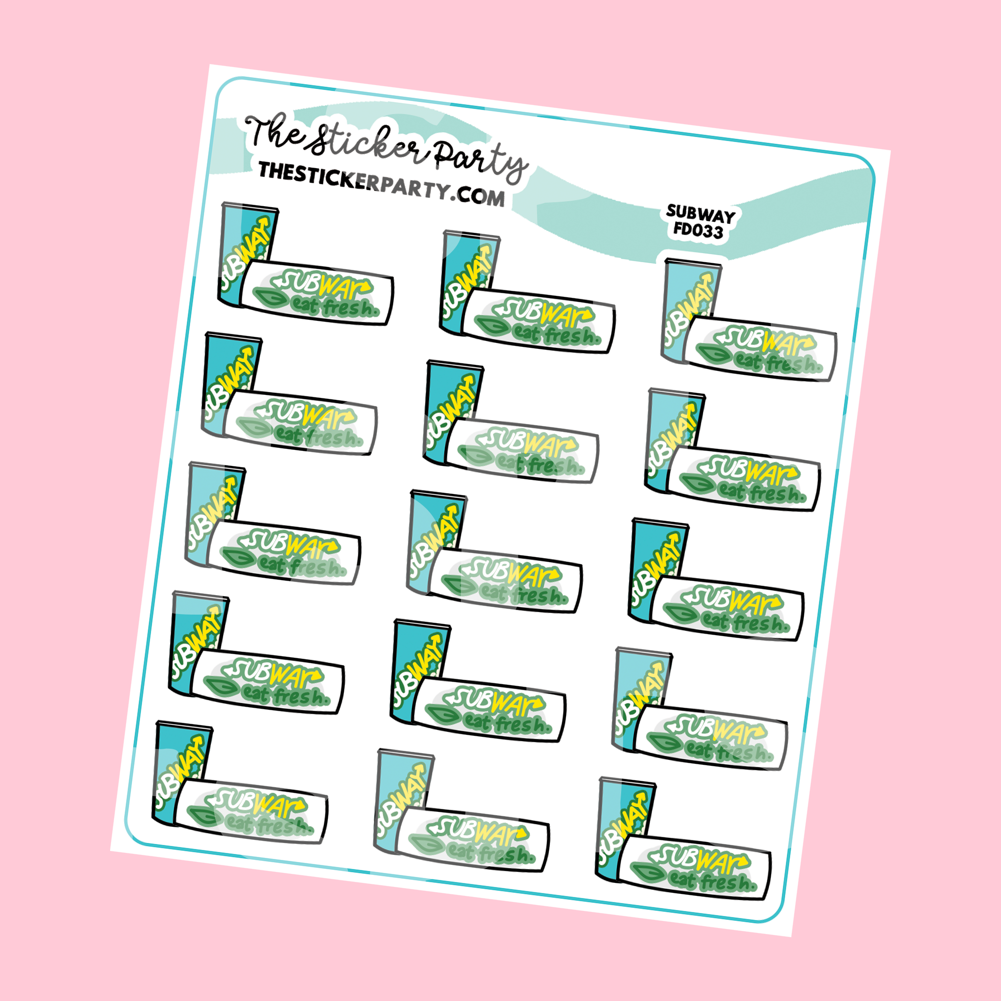 S*bway Planner Stickers – The Sticker Party