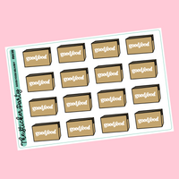 Go*d Food Planner Stickers Meal Delivery Planner Stickers