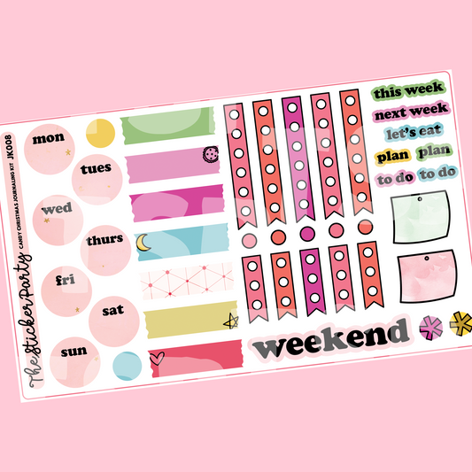 Candy Christmas Journaling Sticker Kit