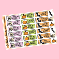 Halloween Countdown Planner Stickers
