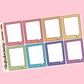 Speech Bubble Boxes Planner Stickers