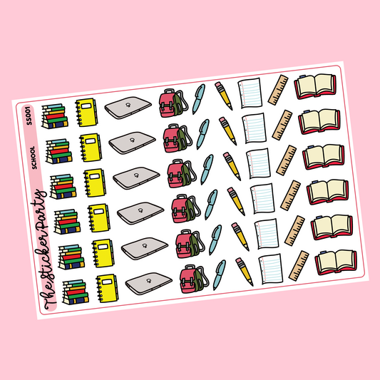 School Planner Stickers Doodle Stickers