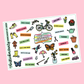 Spring Bucket List Planner Stickers