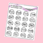 Katie K Plans Collab NEUTRAL Content Creator Planner Stickers Film, Edit, Post, Collab, Reel