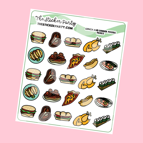 Lunch & Dinner Planner Stickers – The Sticker Party