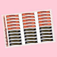 *Summerween Exclusive* Food Network Halloween TV Shows Planner Stickers