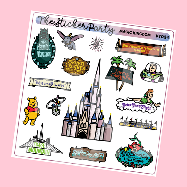 M*gic Kingdom Planner Stickers WDW Planner Stickers – The Sticker