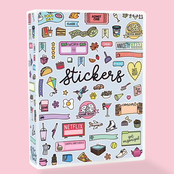 Sticker Book - reusable sticker storage (choose your cover