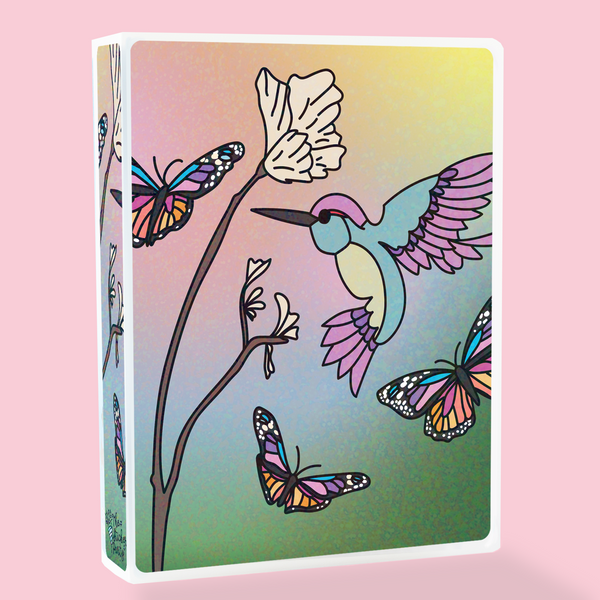 Hummingbird Sticker Album or Reusable Sticker Book