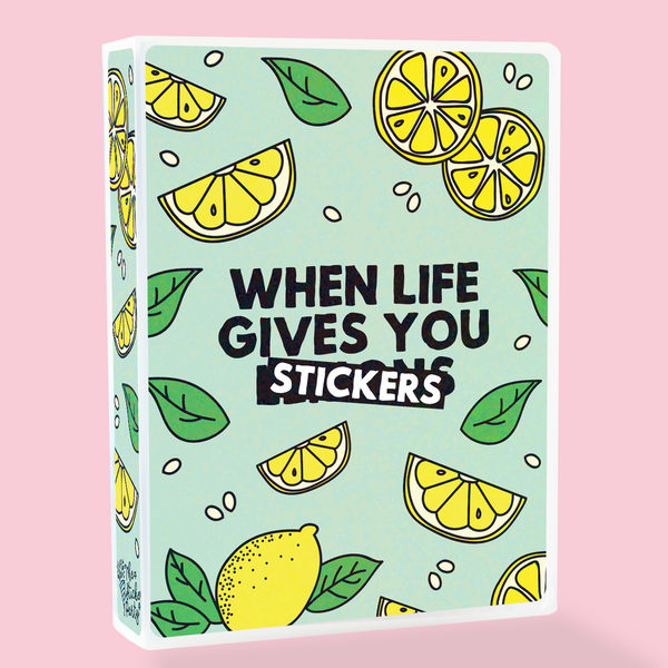 Lemons Sticker Album or Reusable Sticker Book