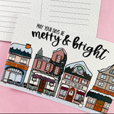Merry & Bright Christmas Postcards | Pack of 5
